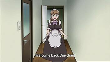 Cute maid in stockings loves uncensored hentai sex.