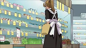 Cute maid in stockings loves uncensored hentai sex.