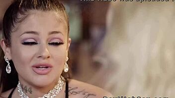 I seen this stunning blonde taking big cock in her shaved pussy