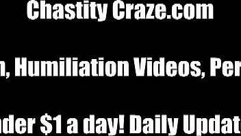 i will lock your cock up nice and tight in this femdom bondage session, feeling the power.