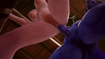 blue elf gets monster cock in warcraft parody