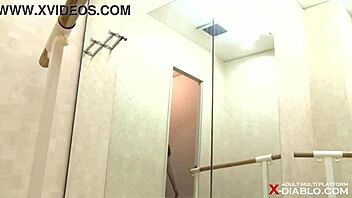 Check out these beautiful tits in the changing room