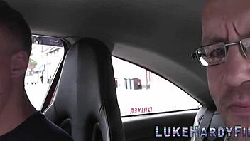 I watch British brunette get spitroasted passionately