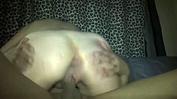 Big booty milf rides and gets creampie in amateur interracial scene