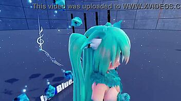 Blue K Nights ［Ray-MMD 3D VR180］Cat Fate Cosplay Adult Miku［Girls］
