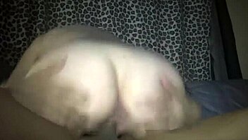 Big booty milf rides and gets creampie in amateur interracial scene