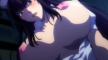 Big ass Kristani gets monster cock in Sakusei byoutou the animation