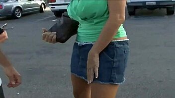 a blonde with cum all over her big tits wins over our friend 😏