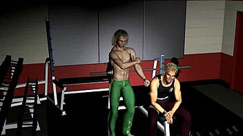 i'm really enjoying working out with my gay personal trainer in this anime series