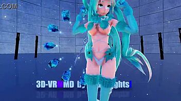 Blue K Nights ［Ray-MMD 3D VR180］Cat Fate Cosplay Adult Miku［Girls］