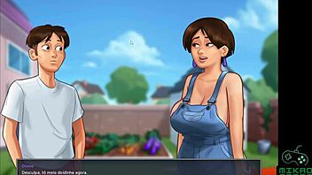 Big-breasted cowgirl rides in Summertime Saga episode 20