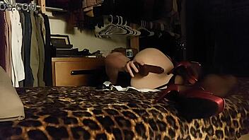 Janna Love Solo Anal with Dildo and Shaved Ass