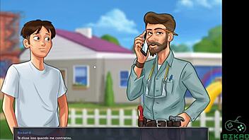 Big-breasted cowgirl rides in Summertime Saga episode 20