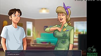 Big-breasted cowgirl rides in Summertime Saga episode 20