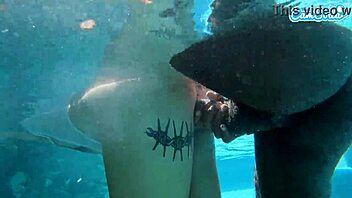 hot teen 18+ amateur pounded by bbc underwater, damn! 💦