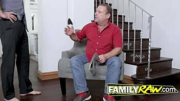 Athena Rayne teases her stepbrother to smash her pussy with huge big tits