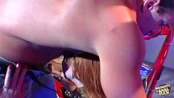 I watched that busty redhead biker get her ass fucked hard on her bike