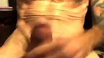 Close-up jerking off video with unexplained voice at 1:33
