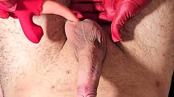 Hey, Check This Hand Job With Vibrating Stick For Deep Cum Action!