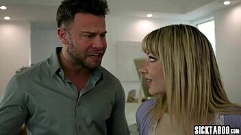 Petite blonde teen Demi Hawks loves rough doggystyle fucking and spanking her ass