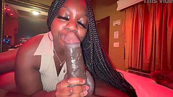 My first time sucking an oiled monster cock with deepthroat technique!