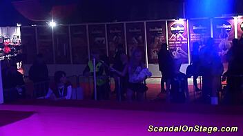 Yo, wanna see this scandal striptease on a public stage?