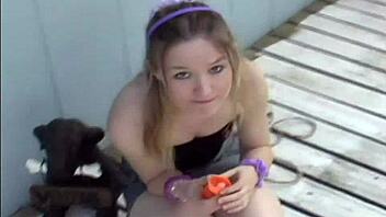 Come help me look for easter eggs out back with upskirt flashing.