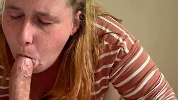 piggy girl oinks while sucking that big cock