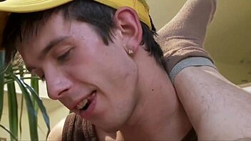 czech gay couple enjoys street activities and intimate moments