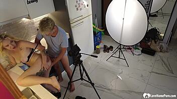 Photoshoot got wild when I started banging the model