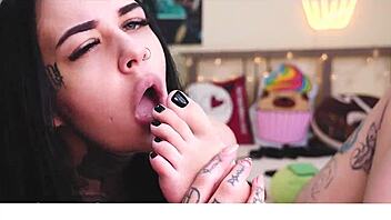 Loving Her Feet And Pussy Worship