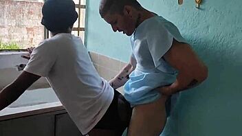 I sucked the naughty doctor's cock passionately