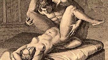 Retro illustrations of erotic nature