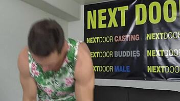 This sexy muscular hunk Damien White indulges in hardcore masturbation.