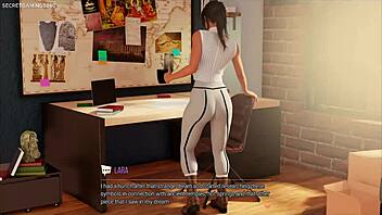 Is Lara Croft's solo shower masturbation too steamy in 3D hentai?