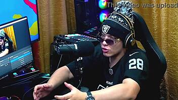 ruan and everton suck natasha steffens' tits in outdoor podcast, she moans loudly