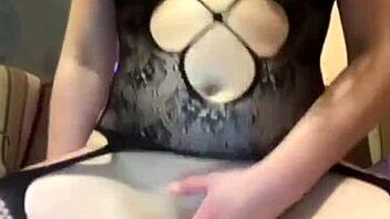 A sexy cam girl rides dildo