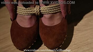 Oh wow, Sofi bondage cocoa part 1! She's bound naked and tied up so tight!