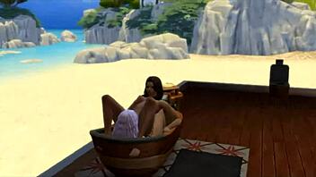 Seraphina fucks neighbor in bathroom sims 4