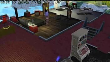 Seraphina fucks neighbor in bathroom sims 4