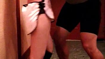 Ballbusting session with femdom kicking