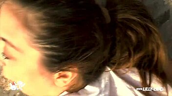 Fan fucks Lilly Lil, suddenly this outdoor creampie oil hard dom dev share anal