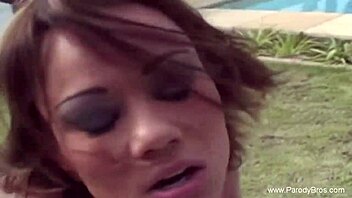 Lesbians in Brazil fucking outdoors together while laughing