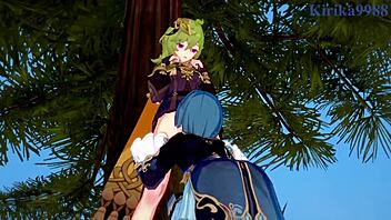 Shenhe Fucks Colle And Xingqiu Hard