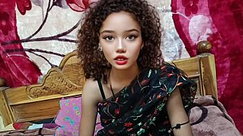 first time removing saree, cute indian bhabhi gets bent over for riding and handjob.