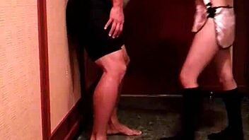 Ballbusting session with femdom kicking