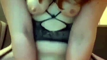 A sexy cam girl rides dildo