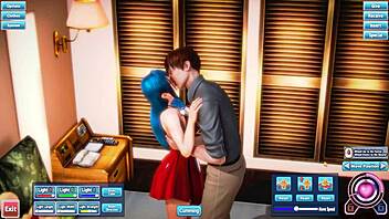 Is the blue haired beauty getting fucked silly?