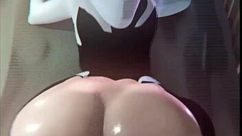 3D animated special sex scenes with great asses and small booby girls