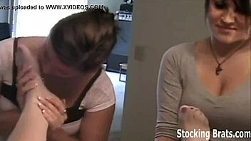 Amateur Lesbians Lick and Suck Toes in Group Orgy